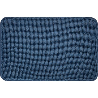 Badematte Polyester Dunkelblau 40 x 60 cm