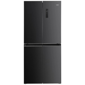 Réfrigérateur-congélateur Beko Side-by-Side FDR5100 anthracite, 4 portes, écran numérique.
