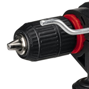 Dettaglio: Trapano avvitatore a percussione a batteria Einhell TE-ID 18 Li - Solo con mandrino autoserrante da 13 mm.