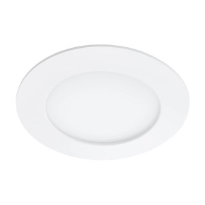 Spot LED encastrable blanc avec platine LED 8W pour montage au plafond.