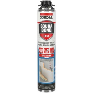 Soudal Schiuma Montaggio Soudabond Easy Pistola, schiuma PU per montaggio e isolamento.