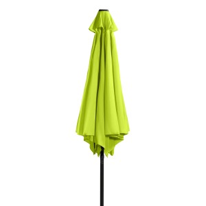 Ombrellone Derby, Ø 286 cm, verde mela, con manovella. Ombrello chiuso per giardino e terrazza.