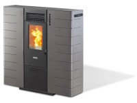 Ecofox Pelletofen Pegaso Slim 8 kanalisierbar Grau