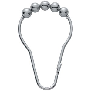 Diaqua Duschvorhangringe Esra, Chrom, 12er-Set für Duschstangen.