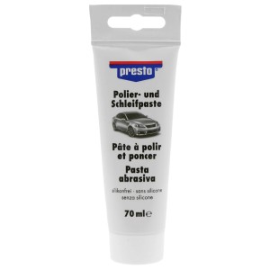 Presto pasta abrasiva e lucidante, tubo da 70ml per riparazione e brillantezza.