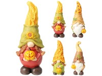 Dekofigur Zwerg mit Kürbis 30,5 cm / assortiert / 1 Stk.