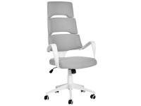Beliani Bürostuhl Grandiose Grau mit ergonomischer Rückenlehne Beliani Bürostuhl Grandiose Grau mit ergonomischer Rückenlehne