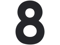 Alpertec Hausnummer Nr. 8 Schwarz