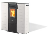 Ecofox Pelletofen Pegaso Slim 10 kanalisierbar Weiss