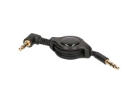 Schwaiger Cavo di collegamento audio arrotolabile Nero 0,8 m