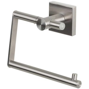 Porta carta igienica Spirella Nyo-Steel con supporto in acciaio inox.