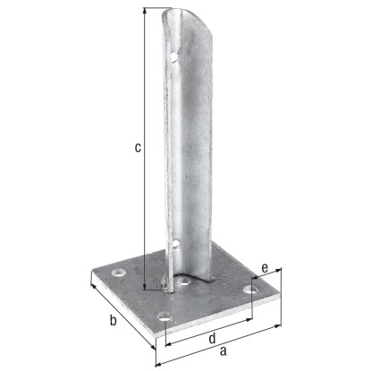 Pfostenfuss für Zaunpfahl Ø 34 mm