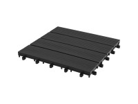 Gartec Klickfliesen WPC Anthrazit 30 x 30 cm