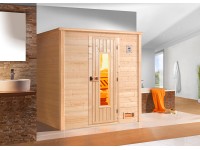 Weka Massivholzsauna Bergen 2 Sparset Holztür OS 7,5 kW