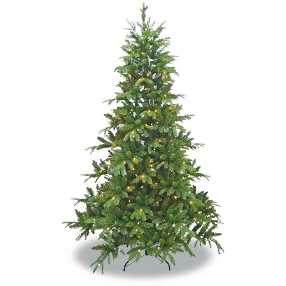 Nordmanntanne PEPVC mit 200 klaren LEDs Ø 122 cm / Höhe 180 cm kaufen