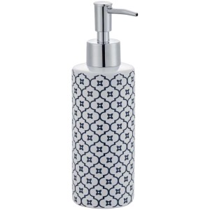 Diaqua Seifenspender Grenada, Keramik, weiss-blau mit Muster, für Bad & WC
