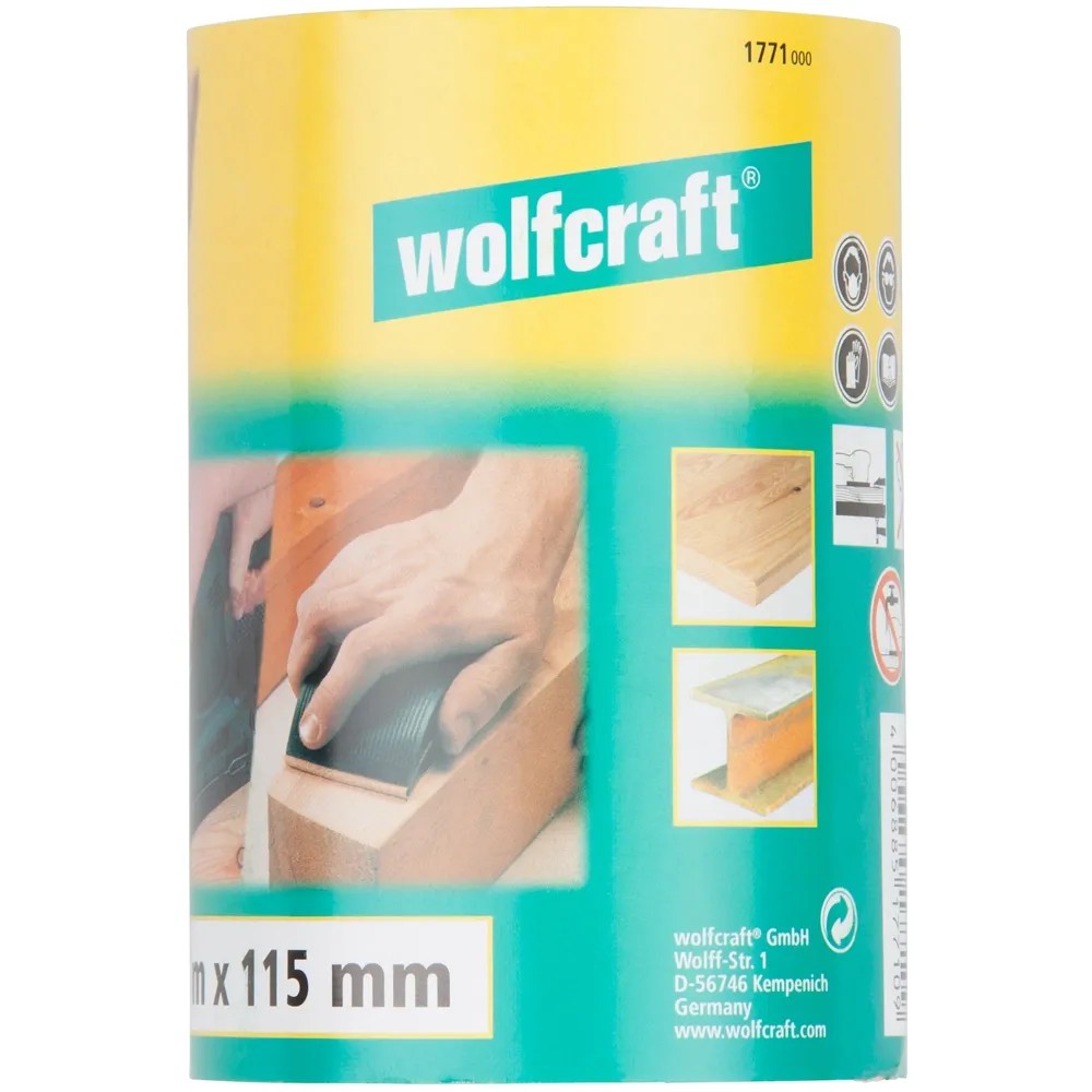 Wolfcraft 2246000 Bandes Abrasives Pour Ponceuse Tambour - Grain Assorti Ø75 X 80 Mm