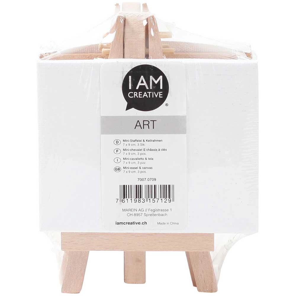 MiniStaffelei mit Keilrahmen und Leinwand Weiss 7 x 9 cm kaufen bei OBI