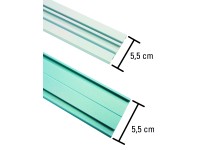 Gardinia Aluminium-Vorhangschiene 2-läufig Weiss 150 cm