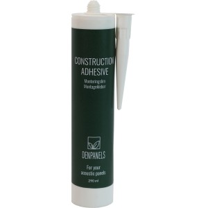 Adesivo di montaggio Denpanels, cartuccia da 290 ml bianca per pannelli.