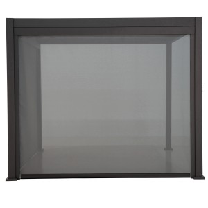 Tenda a rullo parasole Mirador 3 m antracite per coperture terrazza, tenda in tessuto