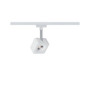 Spot Cube LED Paulmann URail bianco (8W) su binario. Faretto dimmerabile per sistemi URail.