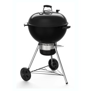 Barbecue à charbon Weber Master-Touch GBS E-5750 Black avec couvercle et roues.