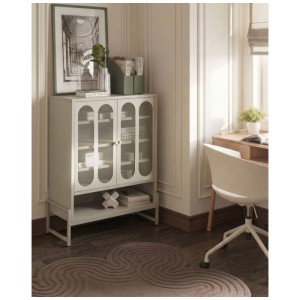 Beliani Buffet Soletta beige 108 x 84 x 35 cm