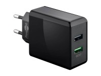 Goobay Dual-Schnellladeadapter 2 x USB-A Schwarz 28 W