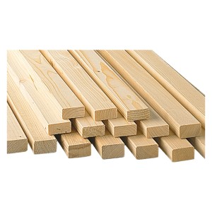 Fichte/Tanne Unterkonstruktionslatten, gehobelt, 18x36 mm, 2,5 m Länge.