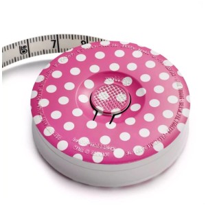 Prym Rollmassband Love Pink, 150 cm, per progetti creativi. Design compatto a pois.