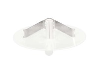 Rosone da soffitto con clip a molla senza alogeni Bianco 98 x 9 mm