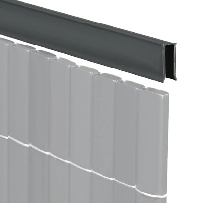 U-Profil Kunststoff Anthrazit