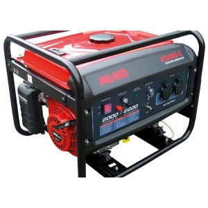 Groupe électrogène Al-Ko 2500-C : Générateur robuste avec réservoir rouge et cadre noir pour chantier et jardin.