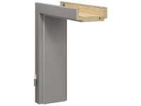 GetaDoor Türzarge CPL Grau (GL446) 201,5 x 85 x 10 cm Anschlag R