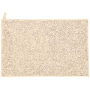 Tappeto bagno beige Kleine Wolke Vita in cotone, 50x80 cm.