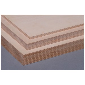 Stapel Birken Sperrholzplatten BB/BB, 9 mm stark, für Möbelbau und Regalböden.