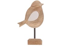 DecoFinder Deko Vogel Malpaís Natur 15 cm / 1 Stk.