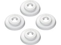 Scharnierrosetten Weiss 1/4 Scharnierrosetten Weiss 1/4