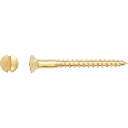 Linsensenkkopf Holzschraube Schlitz-Antrieb Ø 3 mm x 30 mm 25 Stk.