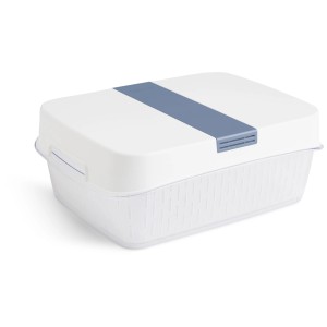 Contenitore per alimenti Rotho Dynamic Fresh 6.4 l, scatola in plastica bianca per la conservazione degli alimenti.