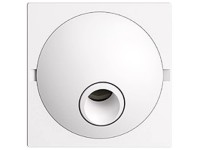 Feller Anschlussdose EdizioDue Einsatz mit Frontplatte Weiss