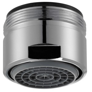 Aeratore cromato Neoperl Cascade SLC per rubinetto vasca con funzione Easy-Clean.