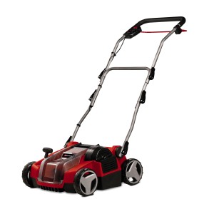 Einhell GE-SC 36/35 Li-Solo scarificateur sans fil : scarificateur électrique rouge et noir sans batterie.