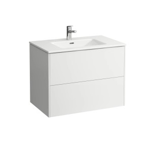 Ensemble meuble-lavabo Laufen Pro S, blanc brillant, 60 cm. Ensemble de meubles de salle de bains avec lavabo et meuble bas.