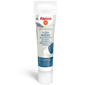 Alpina Fugenweiß Bath & Kitchen, 100ml Tube zum Auffrischen von Fugen.