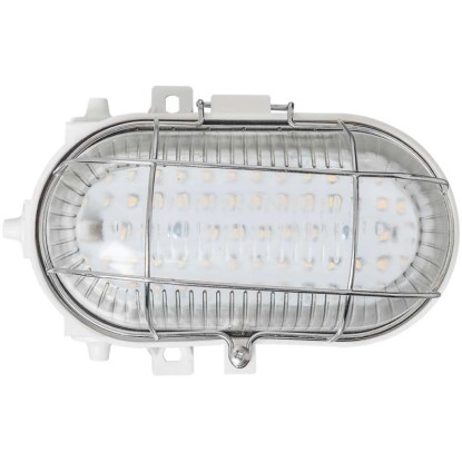 Worklight Applique LED con griglia di protezione ovale 8 W
