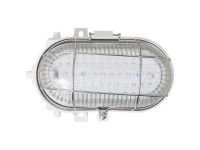 Worklight LED-Wandleuchte mit Schutzgitter oval 8 W