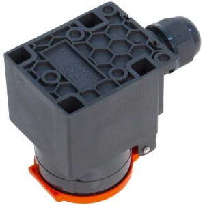 Prise en saillie Steffen T15, IP55, rouge-anthracite, pour pièces humides et extérieures.