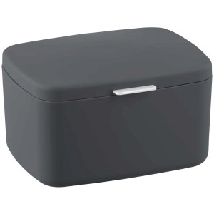 Box da bagno Barcellona antracite con coperchio, ideale per accessori bagno.